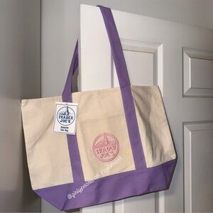 Trader Joe’s Lavender Large Tote Bag